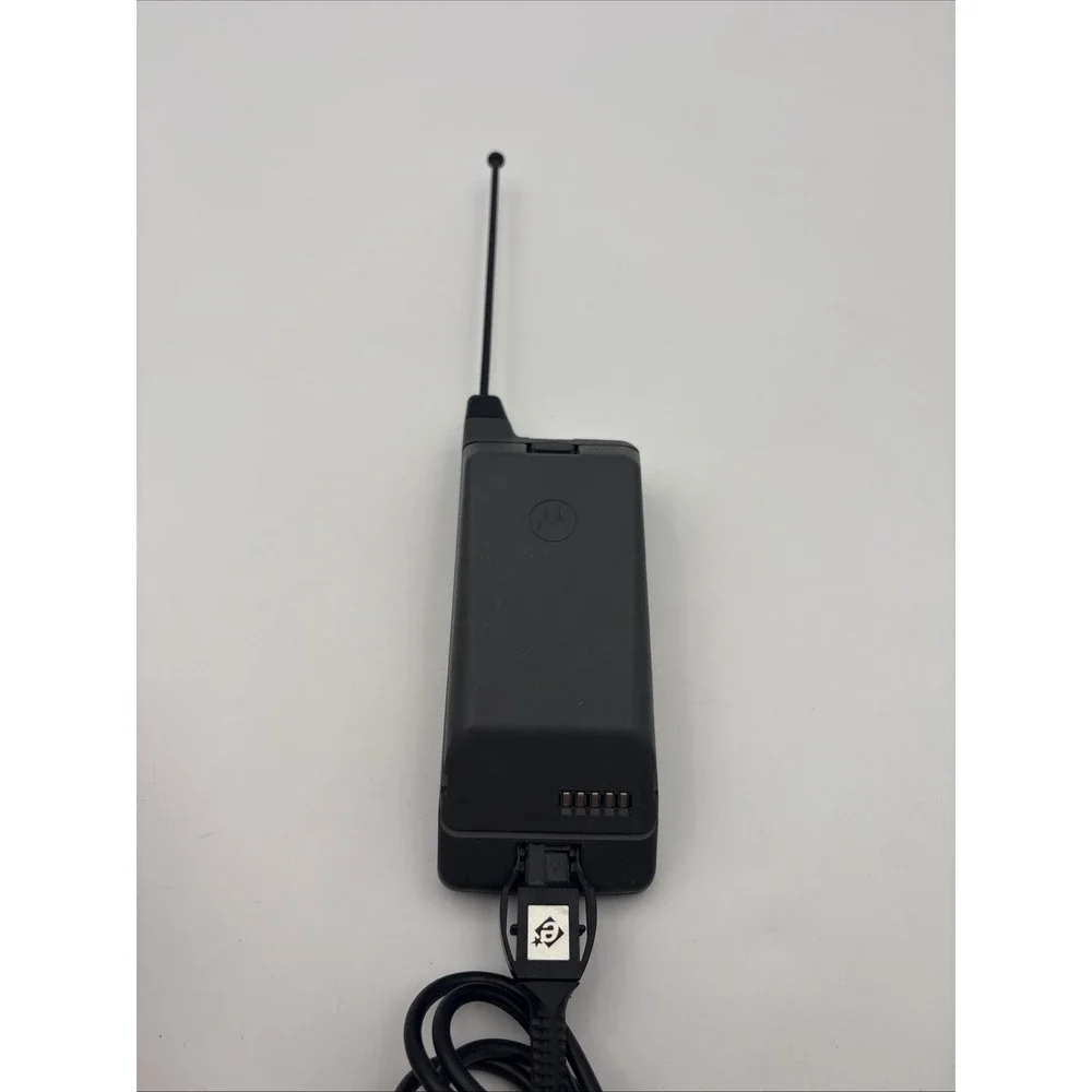 Vintage 90s Motorola Profile 300 Cell Phone Gray Bar Style Battery and Charger